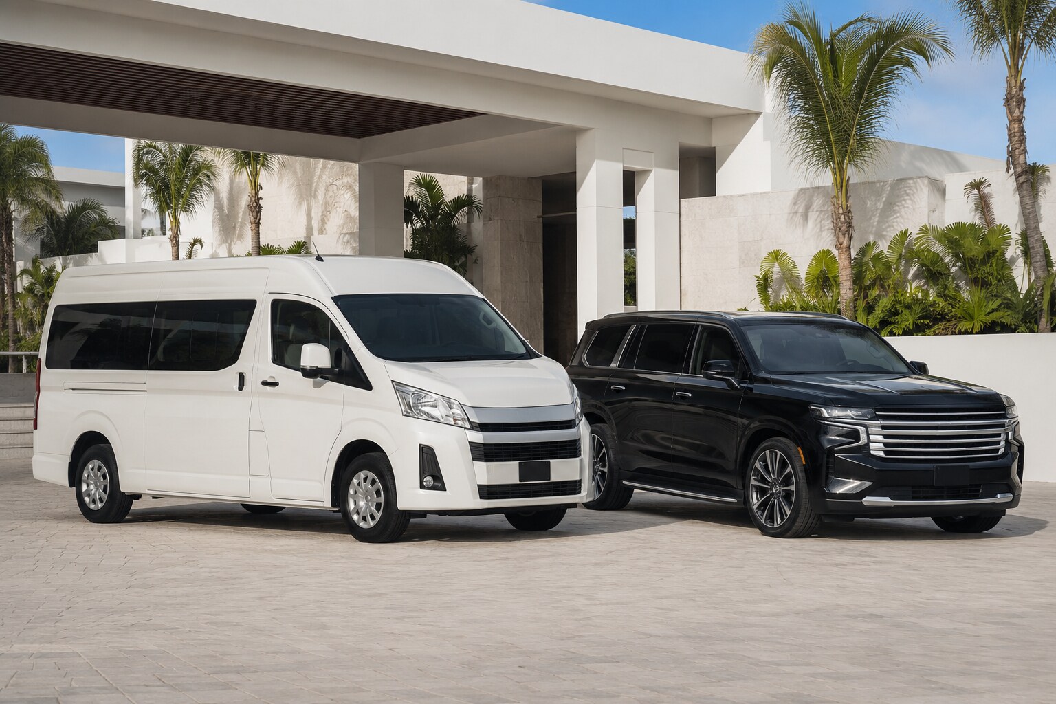 Blue Dreams private SUV and Van units for Los Cabos airport transfers